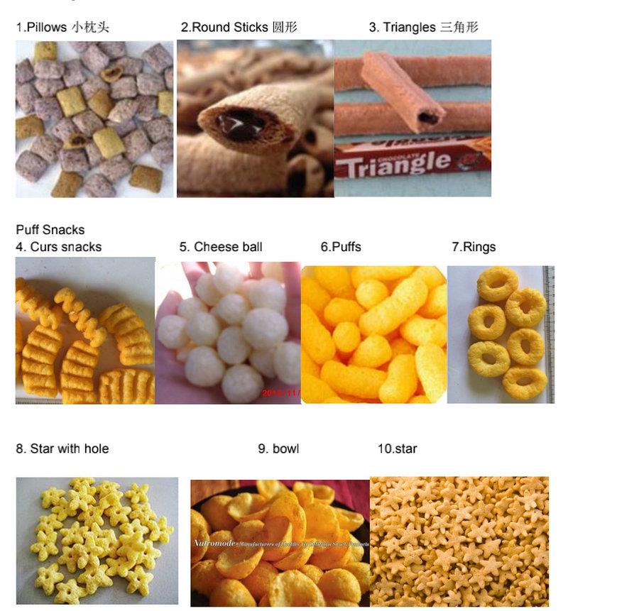 puffed snacks food processing line